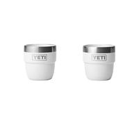 YETI Rambler Espresso Cup, Vacuum Insulated Stainless Steel Stackable Cup, White, 2 Pack 4 oz (118 ml)