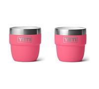 YETI Rambler Espresso Cup, Vacuum Insulated Stainless Steel Stackable Cup, Tropical Pink, 2 Pack 4 oz (118 ml)