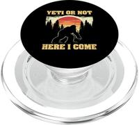 Yeti o no, aquí vengo - Vintage Bigfoot Hunter Sasquatch PopSockets PopGrip para MagSafe