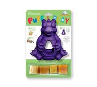 Yeti Puff and Play - Juguete para perros, soporte para masticar para perros, divertido juguete estimulante para dentición, entrenamiento de comportamiento para masticadores ligeros a moderados (morado