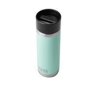 YETI Rambler 18 oz Bottle, Stainless Steel, Vacuum Insulated, with Hot Shot cap, Seafoam