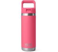 YETI Rambler C Straw Bottle, Stainless Steel Vacuum Insulated Bottle with Straw Cap, Tropical Pink, 18 oz (532 ml)