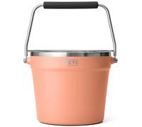 YETI Rambler Beverage Bucket, Double-Wall Vacuum Insulated Ice Bucket with Lid, Lowcountry Peach