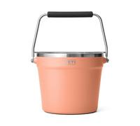 YETI Rambler Beverage Bucket, Double-Wall Vacuum Insulated Ice Bucket with Lid, Lowcountry Peach