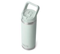 YETI Rambler Botella con pajita de acero inoxidable aislada al vacío con tapa de pajita a prueba de fugas, Ridgeline, 532 ml (18 oz)