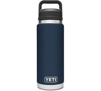 YETI Rambler - Botella de 26 onzas, aislada al vacío, acero inoxidable con tapa para chug, color azul marino