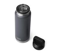 YETI Rambler - Botella de agua de acero inoxidable de 36 onzas (1 litro), botella de agua aislada con tapa a prueba de fugas para bebidas frías o calientes