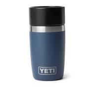 YETI Rambler - Botella de viaje, botella de acero inoxidable aislada al vacío con tapa a prueba de fugas, color azul marino, 8 onzas líquidas