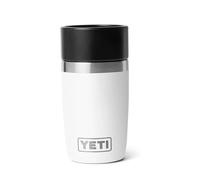 YETI Rambler - Botella de viaje, termo de café de acero inoxidable aislado al vacío con tapa a prueba de fugas, color blanco, 8 onzas líquidas