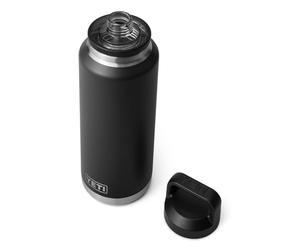 YETI Rambler Bottle Chug, Vacuum Insulated Stainless Steel Bottle with Chug Cap, Black, 46 oz (1.4 L)
