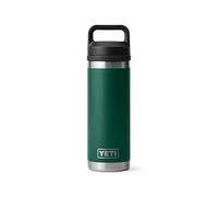 YETI Rambler Bottle Chug, Vacuum Insulated Stainless Steel Bottle with Chug Cap, Black Forest Green, 18 oz (532 ml)