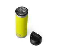 YETI Rambler Bottle Chug, Vacuum Insulated Stainless Steel Bottle with Chug Cap, Firefly Yellow, 18 oz (532 ml)