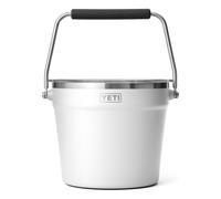 YETI Rambler Beverage Bucket, Double-Wall Vacuum Insulated Ice Bucket with Lid, White