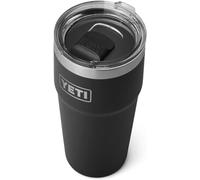 YETI Rambler Cup, Vacuum Insulated Stainless Steel Stackable Cup with Magslider Lid, Black, 20 oz (591 ml)