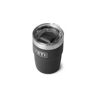 YETI Rambler Cup, Vacuum Insulated Stainless Steel Stackable Cup with Magslider Lid, Black, 8 oz (237 ml)
