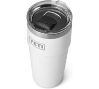 YETI Rambler Cup, Vacuum Insulated Stainless Steel Stackable Cup with Magslider Lid, White, 20 oz (591 ml)