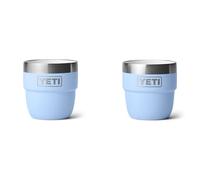 YETI Rambler Espresso Cup, Vacuum Insulated Stainless Steel Stackable Cup, Big Sky Blue, 2 Pack 4 oz (118 ml)