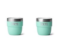 YETI Rambler Espresso Cup, Vacuum Insulated Stainless Steel Stackable Cup, Seafoam, 2 Pack 4 oz (118 ml)
