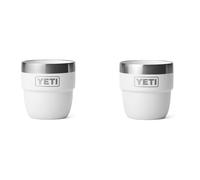YETI Rambler Espresso Cup, Vacuum Insulated Stainless Steel Stackable Cup, White, 2 Pack 4 oz (118 ml)