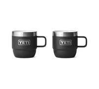 YETI Rambler Espresso Mug, Vacuum Insulated Stainless Steel Stackable Mug, Black, 2 Pack 6 oz (177 ml)