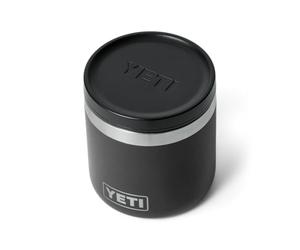 YETI Rambler Food Jar, Stainless Steel Double Wall Vacuum Insulated Container, Leakproof MagVent Lid, Durable & Dishwasher Safe Meal Jar for Travel or Office, Black, 8 oz (237 ml)