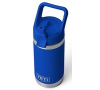 YETI Rambler Jr - Botella infantil de acero inoxidable aislada al vacío con tapa con pajilla, color azul rey, 355 ml