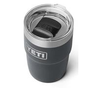 YETI Rambler Stackable Cup with Durasip Ceramic Lining, Vacuum Insulated Stainless Steel Cup with Magslider Lid, Charcoal, 8 oz (236 ml)