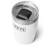 YETI Rambler Stackable Cup with Durasip Ceramic Lining, Vacuum Insulated Stainless Steel Cup with Magslider Lid, White, 8 oz (236 ml)