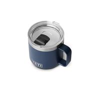 YETI Rambler Stackable Mug with Durasip Ceramic Lining, Vacuum Insulated Stainless Steel Mug with Magslider Lid, Navy, 14 oz (414 ml)