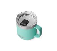 YETI Rambler Stackable Mug with Durasip Ceramic Lining, Vacuum Insulated Stainless Steel Mug with Magslider Lid, Seafoam, 14 oz (414 ml)
