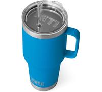 YETI Rambler Straw Mug, Stainless Steel Vacuum Insulated Mug with Stronghold Lid, Big Wave Blue, 35 oz (1035 ml)