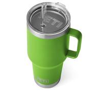 YETI Rambler Straw Mug, Stainless Steel Vacuum Insulated Mug with Stronghold Lid, Canopy Green, 35 oz (1035 ml)