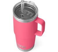 YETI Rambler Straw Mug, Stainless Steel Vacuum Insulated Mug with Stronghold Lid, Tropical Pink, 25 oz (739 ml)