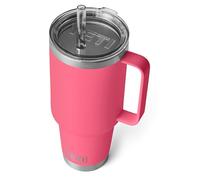 YETI Rambler Straw Mug, Stainless Steel Vacuum Insulated Mug with Stronghold Lid, Tropical Pink, 42 oz (1242 ml)