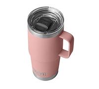 YETI Rambler - Taza de viaje de 20 onzas, acero inoxidable, aislada al vacío con tapa de fortaleza, color rosa
