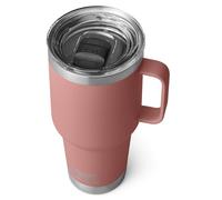 YETI Rambler Travel Mug, Stainless Steel Vacuum Insulated Mug with Stronghold Lid, Sandstone Pink, 30 oz (887 ml)