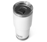 YETI Rambler Tumbler, Vacuum Insulated Stainless Steel Tumbler with Magslider Lid, White, 30 oz (887 ml)