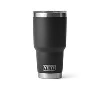 YETI Rambler - Vaso aislado al vacío de 30 onzas de acero inoxidable con tapa MagSlider, color negro
