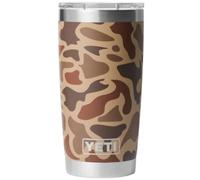 YETI Rambler - Vaso de acero inoxidable aislado al vacío con tapa Magslider, camuflaje de humedales, 591 ml