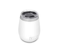 YETI Rambler - Vaso de vino aislado al vacío de 300 ml, acero inoxidable con tapa MagSlider, color blanco