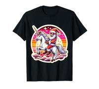 Yeti Riding Unicorn Merry Christmas Gafas de Sol con Luces Divertidas Camiseta