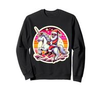 Yeti Riding Unicorn Merry Christmas Gafas de Sol con Luces Divertidas Sudadera
