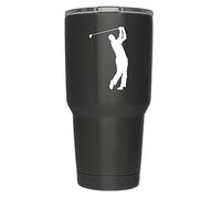 Yeti RTIC Orca Ozark YD022-W calcomanía de Vinilo Blanco para Golf, 2 Unidades, calcomanías de Golf, calcomanías de Golf, (Solo Vaso no Incluido)