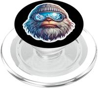 Yeti Skiing: Abominable muñeco de Nieve, Esquiador, estación de esquí de montaña PopSockets PopGrip para MagSafe