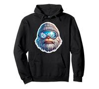Yeti Skiing: Abominable muñeco de Nieve, Esquiador, estación de esquí de montaña Sudadera con Capucha