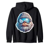 Yeti Skiing: Abominable muñeco de Nieve, Esquiador, estación de esquí de montaña Sudadera con Capucha