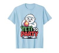Yeti To Party Divertido Navidad Abominable muñeco de Nieve Camiseta