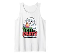 Yeti To Party Divertido Navidad Abominable muñeco de Nieve Camiseta sin Mangas
