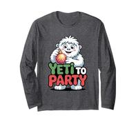 Yeti To Party Divertido Navidad Abominable muñeco de Nieve Manga Larga