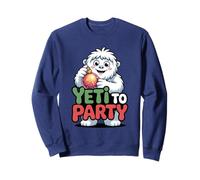 Yeti To Party Divertido Navidad Abominable muñeco de Nieve Sudadera